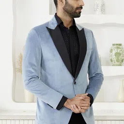 MR BUTTON Tailored-Fit Single Breasted Blazer-image-12
