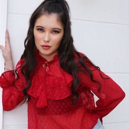 Sera Women Solid Tie-Up Neck Top-image-42