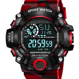 TARIDO Men Dial & Bracelet Style Straps Analogue and Digital Watch SHOCK_RED SPORT -229-image-9