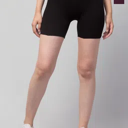HIRRUX Women Pack Of 2 Skinny Fit Low-Rise Sports Shorts-picture-22