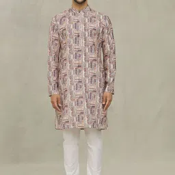 Arihant Rai Sinha Men Printed Regular Kurta with Churidar-picture-15