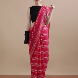 Jaipur Kurti Bandhani Printed Pure Cotton Saree-picture-16