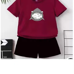 MGRS Kids-Unisex Maroon Clothing Set-picture-11