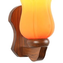 Somil Premium Designer Glass Wall / Night Lamp Elegant & Stylish Dcor Accent for Modern Interiors, color- Orange, Yellow, Size:- 20.5 X 26.5 X 30 CM-image-68