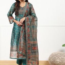 Biba Unstitched Dress Material-image-33
