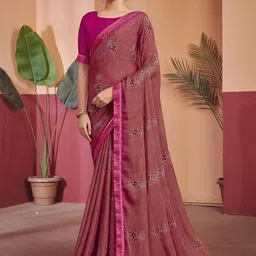 KALINI Ethnic Motifs Printed Pure Chiffon Saree-picture-25