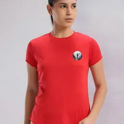TRENDSATTIRE Graphic Printed Short Sleeves Round Neck Regular Fit Sports T-shirt-46