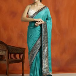 SHADOW & SAINING Woven Design Zari Saree-picture-15