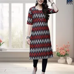 HERE&NOW Women Pack of-2 Ethnic Motifs Printed Crepe Kurta-image-93