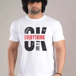 HESHA Typography Printed Round Neck Pure Cotton T-shirt-picture-38