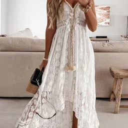 StyleCast Floral A-Line Maxi Dress-image-65