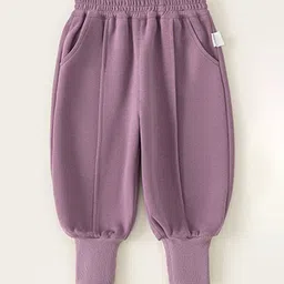 LULU & SKY Girls Tapered Fit High-Rise Trousers-picture-1