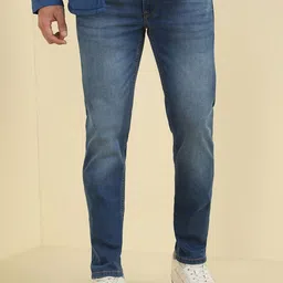 Allen Solly Men Skinny Fit Mid-Rise Light Fade Jeans-picture-29