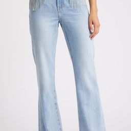 Wear Your Words Women Wide Leg High-Rise Embellished Jeans-image-59