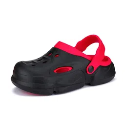 BERSACHE Men Colourblocked Rubber Clogs-picture-37