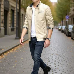 HERE&NOW Men Insulator Zip Detail Tailored Jacket-picture-33