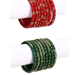 1ST TIME Red Alloy Bangle-10
