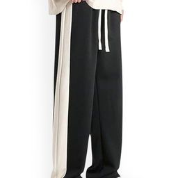 SAKHWALA Men Striped Straight Fit Track Pants-image-61
