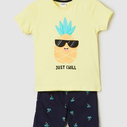 max Boys Printed T-shirt with Shorts-image-29