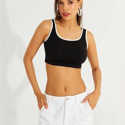 SRISARAS Women Pack of 2 Cotton Fitted Crop Top-picture-36
