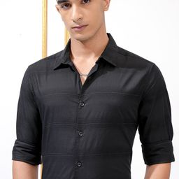 HIGHLANDER Men Horizontal Stripes Opaque Striped Casual Shirt-image-45