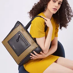 FARGO Women Colourblocked Shopper Tote Bag-22