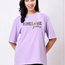 TQH Women Typography Printed T-shirt-picture-21
