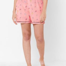 ETC Women Printed High-Rise Lounge Shorts-image-73
