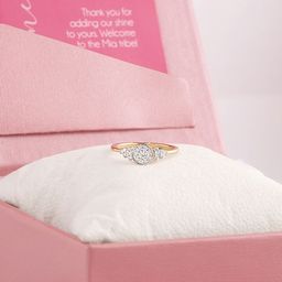Mia by Tanishq Women 14Kt Yellow Gold- Plated AD Stone Studded Finger Ring-image-36