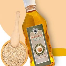 Bhimseni Karyalay Cold Pressed Sesame Oil For Hair & Skin - 200 ml-61