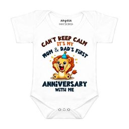 Arvesa Mom & Dad Anniversary With Me Printed Bodusuit-image-75