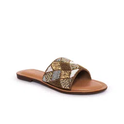 Anouk Women Ethnic Open Toe Flats with Embroidered-picture-16