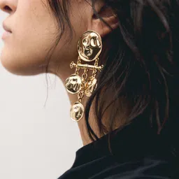 H&M Disc-Pendant Earrings-44