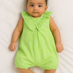 Somersault Infants Girls Pure Cotton Printed Round Neck Rompers-image-99