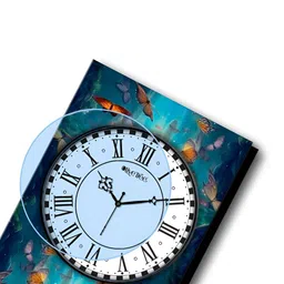 OLIVE TREE White & Black Printed Traditional Wall Clock image 2
