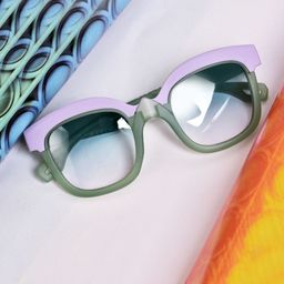 FROGGY Kids Square Sunglasses with UV Protected Lens FGSG-8238A-GR-18