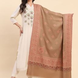 La Vastraa Women Ethnic Motifs Woven Design Shawl-image-49