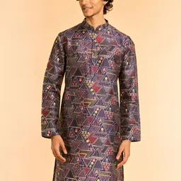 Diwas by Manyavar Men Embroidered Kurta-image-76