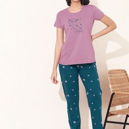 QUIRA Women Typography Printed Night suit-image-73