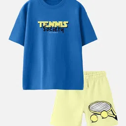 Nap Chief Unisex Kids Printed T-shirt with Shorts-picture-14