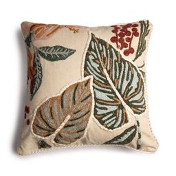 hom&us Beige & Blue Floral Square Cushion Covers-image-68