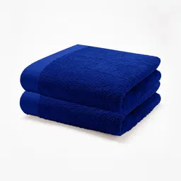 HOME PLUS STUDIOS Blue 2 Cotton 650 GSM Bath Towel-89