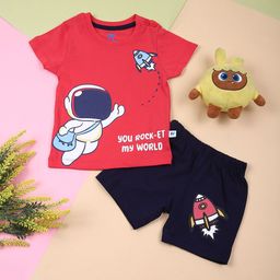V-Mart Boys Printed T-shirt With Shorts-picture-23