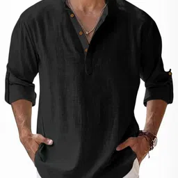 SHOPYCLICK Men Solid Straight Kurta-picture-40