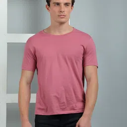 Dollar Men Indigo Raw Edge T-shirt-image-54
