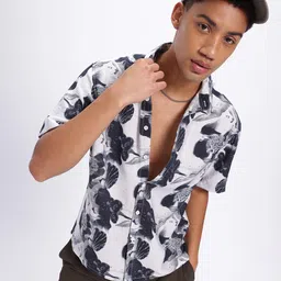 glitchez Printed Ease Crinkled Relaxed Shirt-image-46