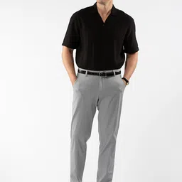 LOVE PANGOLIN Men Tapered Fit Easy Wash Trousers-picture-27