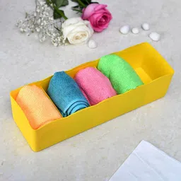 Kuber Industries Yellow & Pink 2 Pieces Regular Drawer Organisers image 5