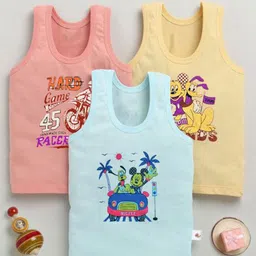 Mega style Infants Pack Of 3 Printed Cotton T-shirt-12