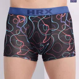 HRX by Hrithik Roshan Men Pack Of 2 Mid Rise Antimicrobial Trunk HTO-PV-Print-105-112-S-6
